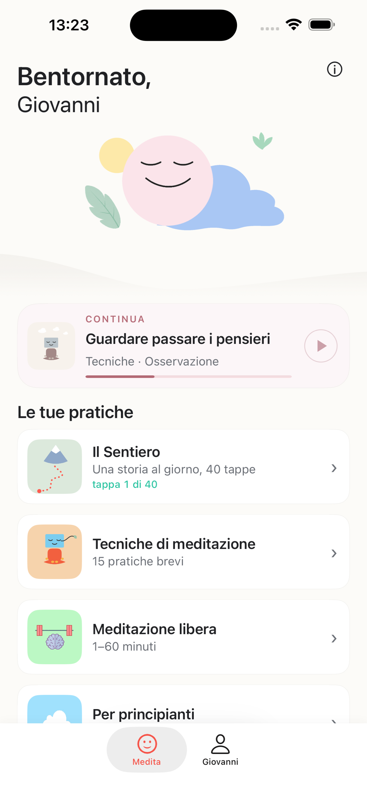 Home di iMeditazione